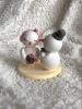 Picture of Snowman and Snowwoman Wedding Cake Topper,  Winter Wedding Topper