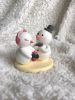 Picture of Snowman and Snowwoman Wedding Cake Topper,  Winter Wedding Topper