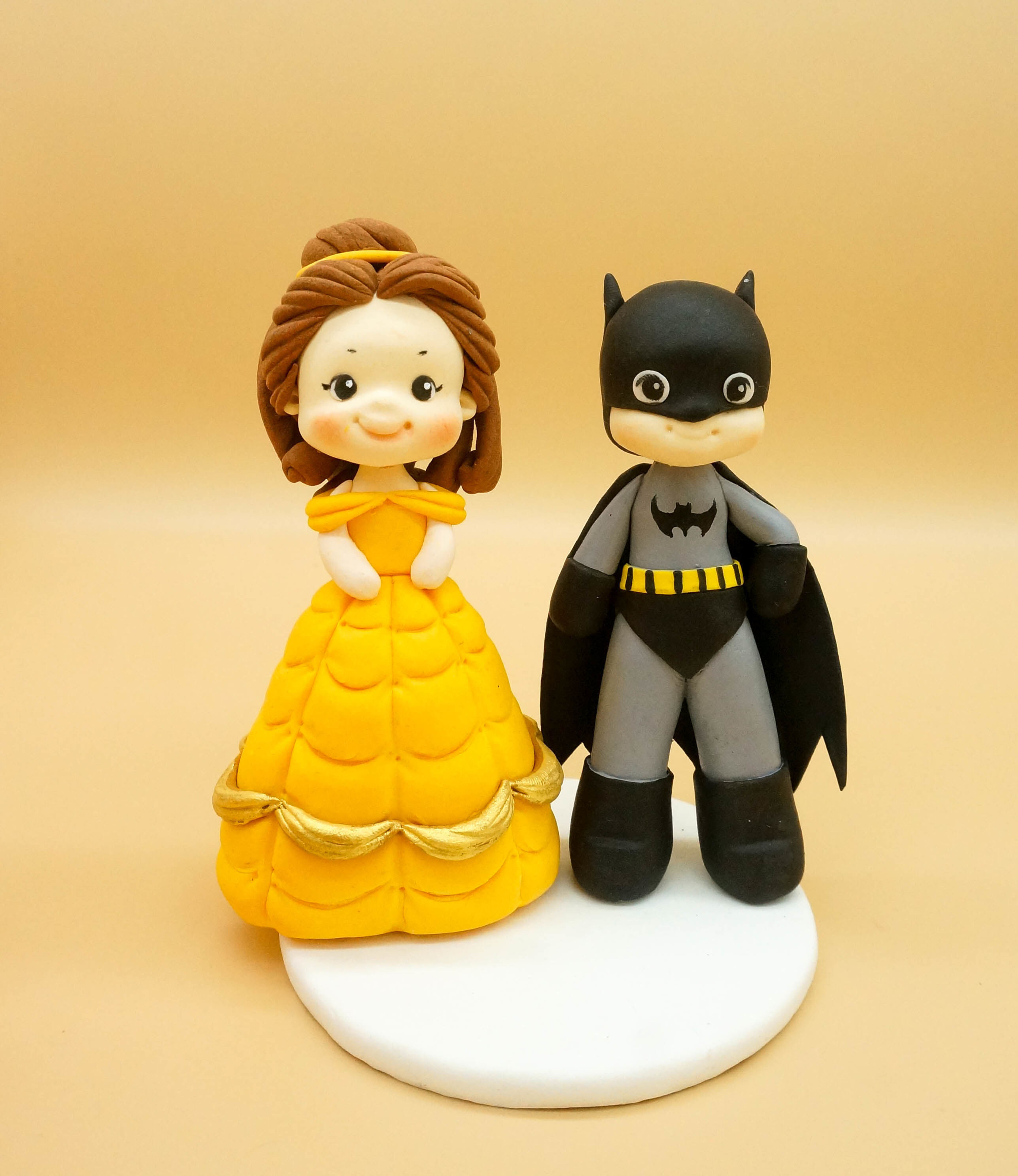 Picture of Belle and Batman Wedding Cake Topper