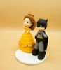 Picture of Belle and Batman Wedding Cake Topper