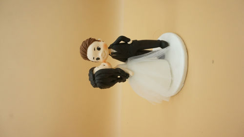 Picture of Traditional bride & groom wedding cake topper