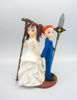 Picture of Geeky Anime Fandom With Inspired Seven Deadly Sins Wedding Cake Topper