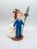 Picture of Geeky Anime Fandom With Inspired Seven Deadly Sins Wedding Cake Topper