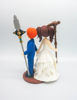 Picture of Geeky Anime Fandom With Inspired Seven Deadly Sins Wedding Cake Topper