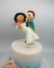 Picture of Konosuba Wedding Cake Topper, Kazuma Sato Groom & Megumin Bride, Groom Carrying Bride Over The Threshold Wedding Cake Topper