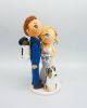 Picture of Hiking Wedding Cake Topper with dog