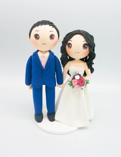 Picture of Personalized Wedding Cake Topper, Pink wedding theme