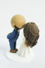 Picture of Forehead kissing wedding cake topper