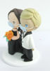 Picture of Gothic wedding cake topper, I put a spell on you wedding Cake Topper