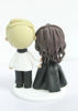 Picture of Gothic wedding cake topper, I put a spell on you wedding Cake Topper