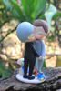 Picture of Groom groom wedding cake topper with dog - clearance