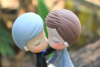 Picture of Groom groom wedding cake topper with dog - clearance