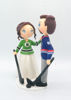 Picture of Hockey sport wedding cake topper