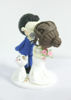 Picture of Wedding cake topper with cat, Bride & groom with kitty topper