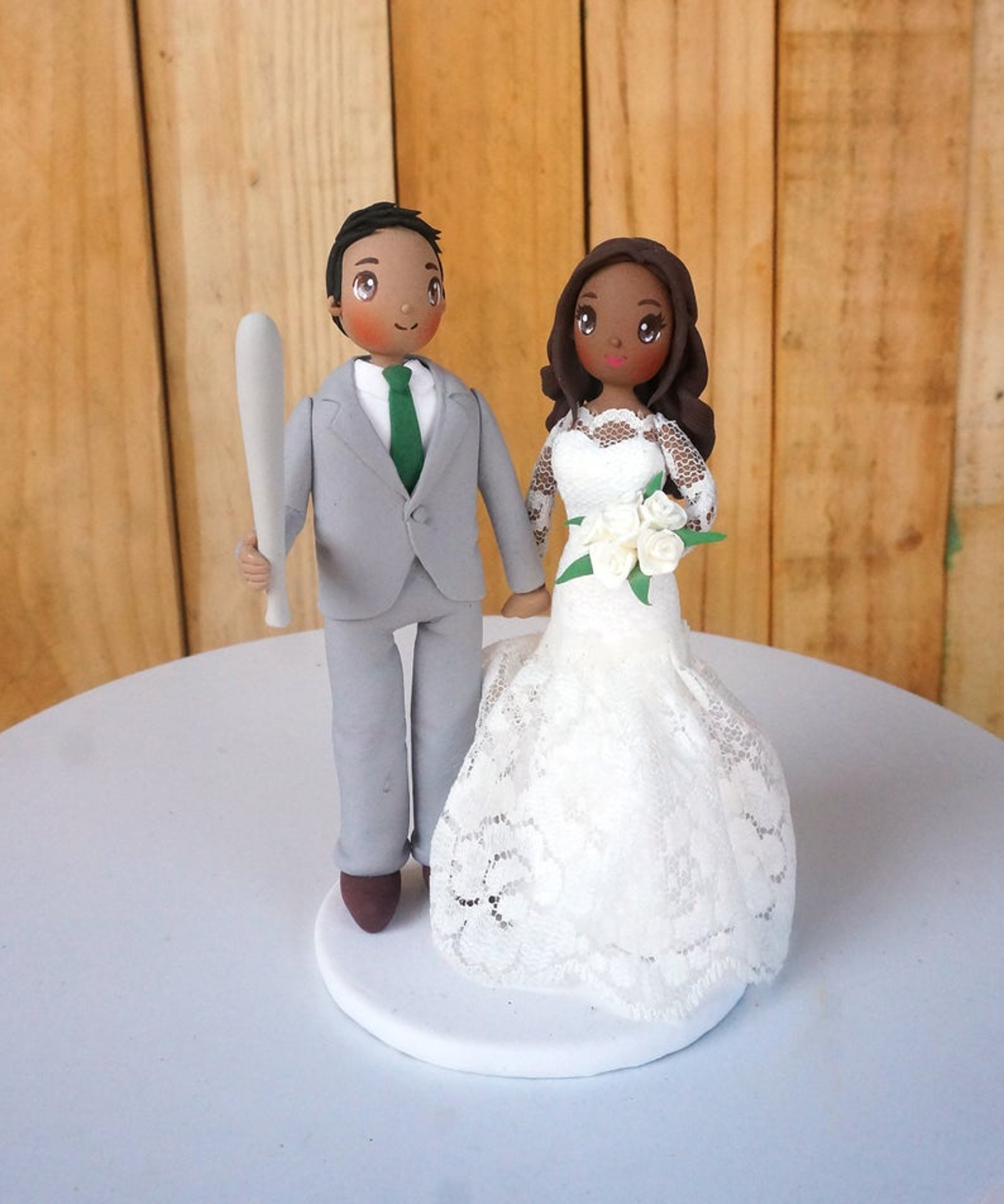 Picture of Baseball wedding cake topper, Wedding cake topper - CLEARANCE