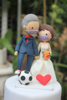 Picture of Soccer fan wedding cake topper - CLEARANCE