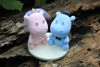 Picture of Hippo wedding cake topper - CLEARANCE