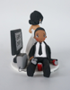 Picture of Game over wedding cake topper, Video Game INSPIRED Gaming Addict Rehearsal Groom - CLEARANCE