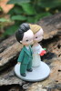 Picture of Classic green wedding cake topper - CLEARANCE