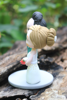 Picture of Classic green wedding cake topper - CLEARANCE