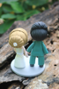 Picture of Classic green wedding cake topper - CLEARANCE