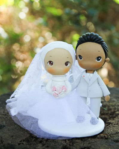 Picture of Muslim wedding cake topper, Islamic wedding topper