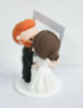 Picture of OK Cupid wedding cake topper, Dating online cake topper