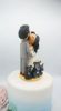 Picture of Kissing Bride & Groom Wedding Cake Topper with Dogs, Unique Anniversary Gift