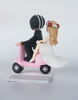 Picture of Vespa Wedding Cake Topper, Italian Wedding on Scooter