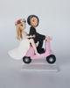 Picture of Vespa Wedding Cake Topper, Italian Wedding on Scooter - CLEARANCE