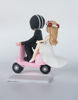 Picture of Vespa Wedding Cake Topper, Italian Wedding on Scooter - CLEARANCE