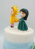 Picture of Cosplay bride & groom cake topper, Dinosaur and nerdy cake topper