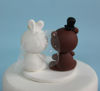 Picture of Teddy Bear and Bunny Wedding Cake Topper