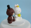 Picture of Teddy Bear and Bunny Wedding Cake Topper