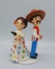 Picture of Hair dresser wedding cake topper, Mexico wedding cake topper