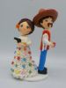Picture of Hair dresser wedding cake topper, Mexico wedding cake topper