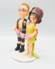 Picture of Wrestler wedding cake topper, Professional wrestling fan wedding cake topper