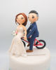 Picture of Bicycle bride and groom wedding cake topper