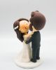 Picture of South Park wedding cake topper, Customized Commission Cartoon bride & groom clay figurine