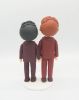 Picture of Groom and groom wedding cake topper, Gay wedding clay figurine