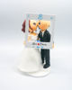 Picture of Plenty of fish bride and groom wedding cake topper, POF wedding gift for couple