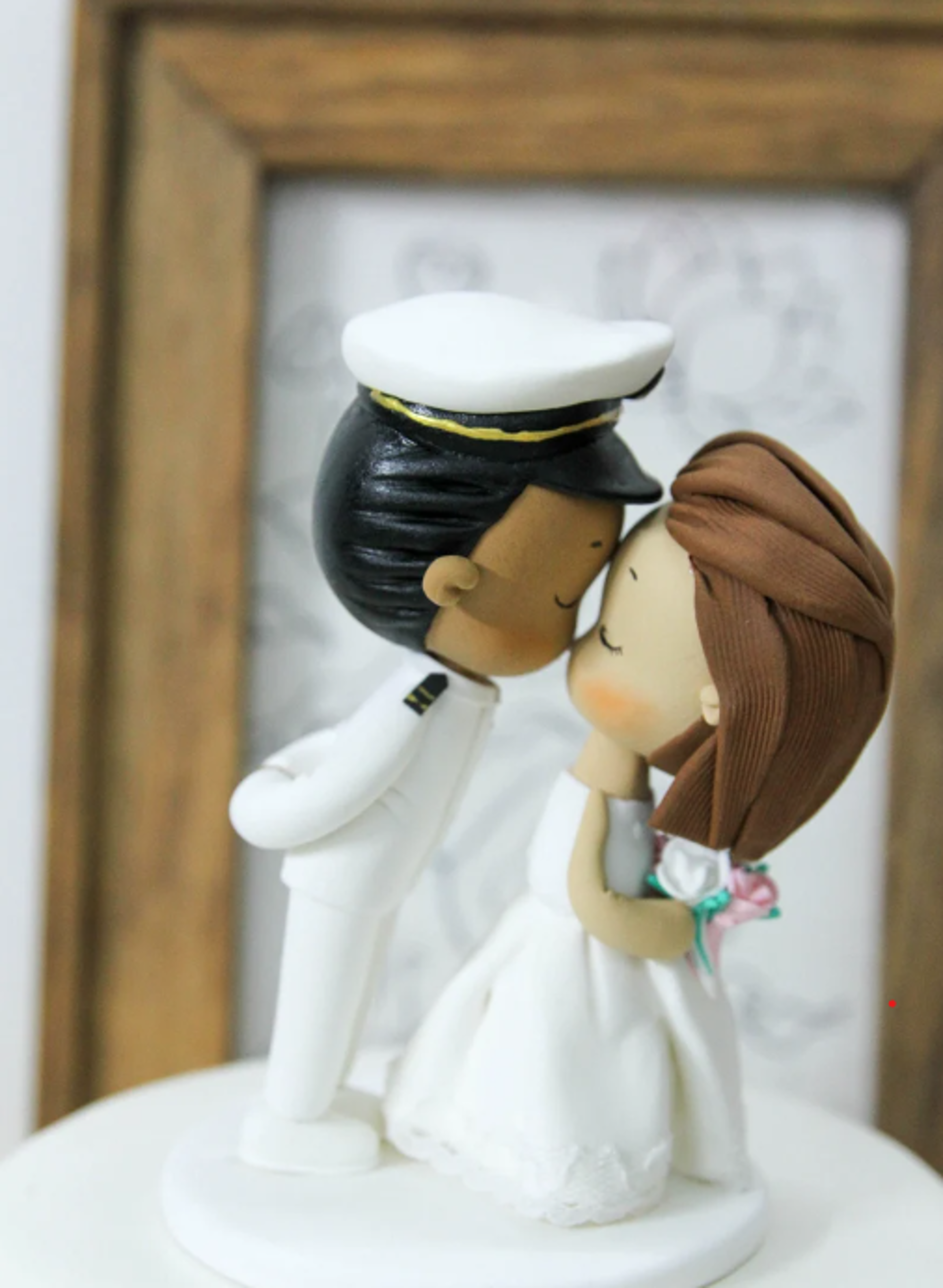 Picture of US Navy wedding cake topper