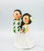 Picture of Hawaii wedding cake topper, Aloha wedding cake topper