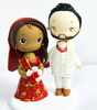 Picture of Traditional Indian Wedding Couple, Middle East wedding cake topper