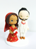 Picture of Traditional Indian Wedding Couple, Middle East wedding cake topper
