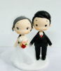 Picture of Sexy wedding cake topper, Red wedding theme cake topper