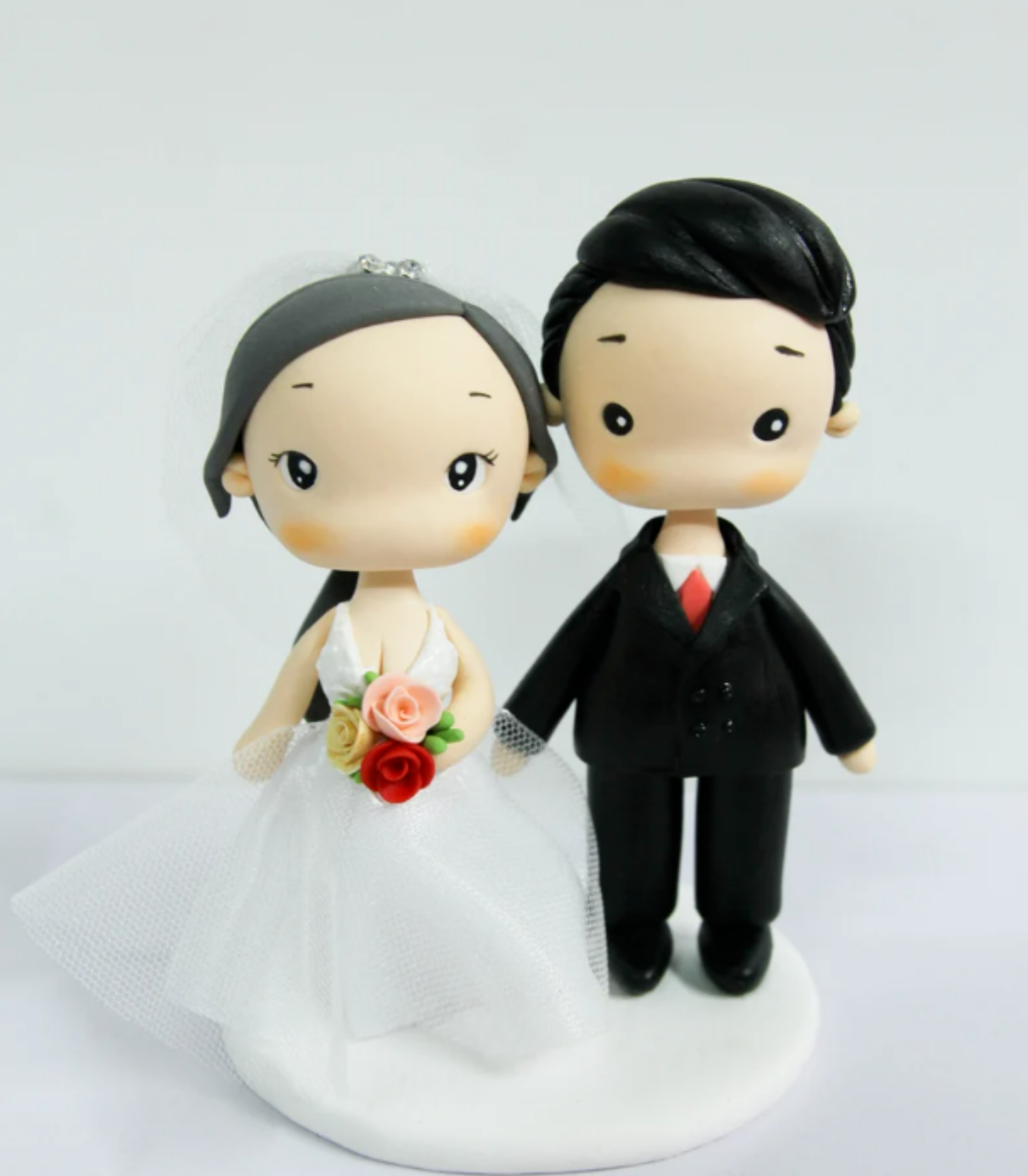 Picture of Sexy wedding cake topper, Red wedding theme cake topper