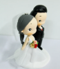 Picture of Sexy wedding cake topper, Red wedding theme cake topper