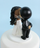 Picture of African American Wedding Cake Topper