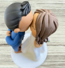 Picture of Kissing Wedding Cake Topper, Traditional bride & groom cake topper